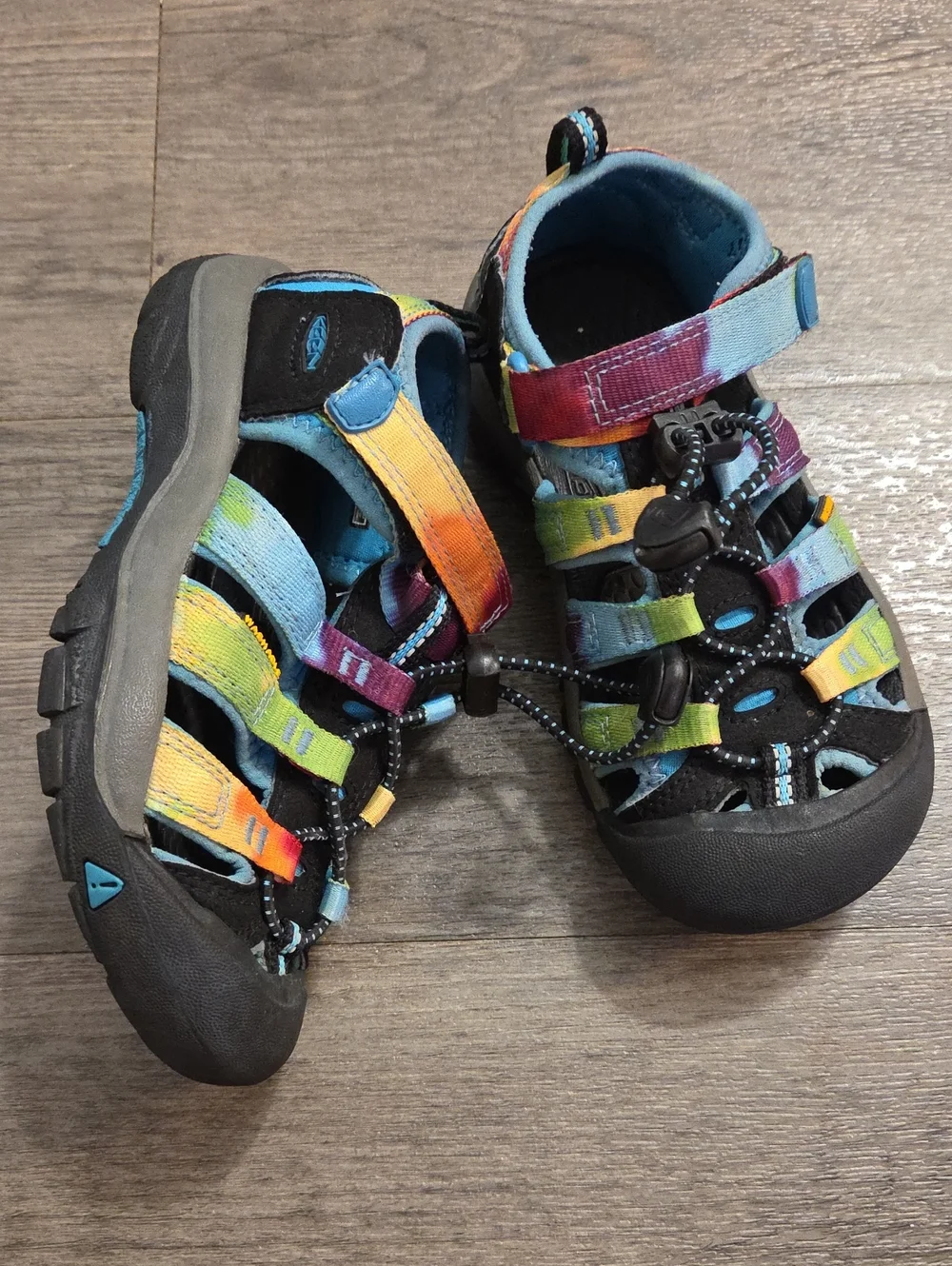 Keen • Kids Rainbow Strappy Sandals - Blue, Yellow, Orange, Green, Purple